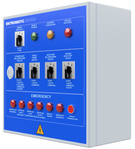 Sistema de control analógico para una caldera de vapor (ENTROMATIC 503)